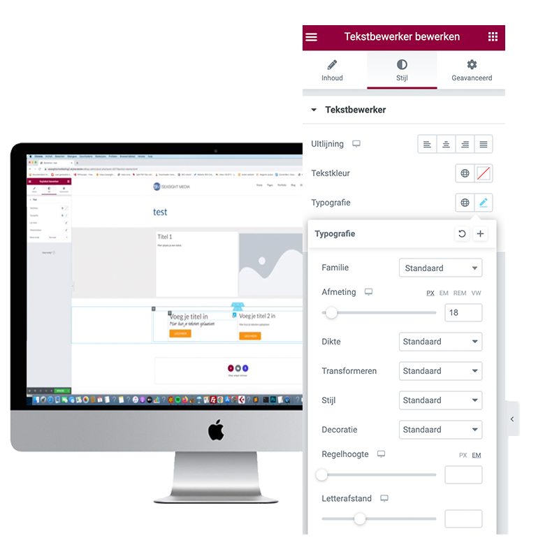 wordpress pagina bewerken met elementor